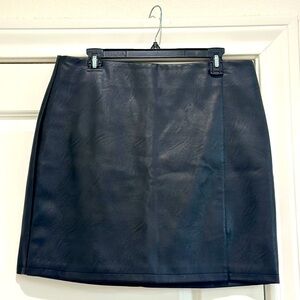TopShop Faux Leather Mini Skirt